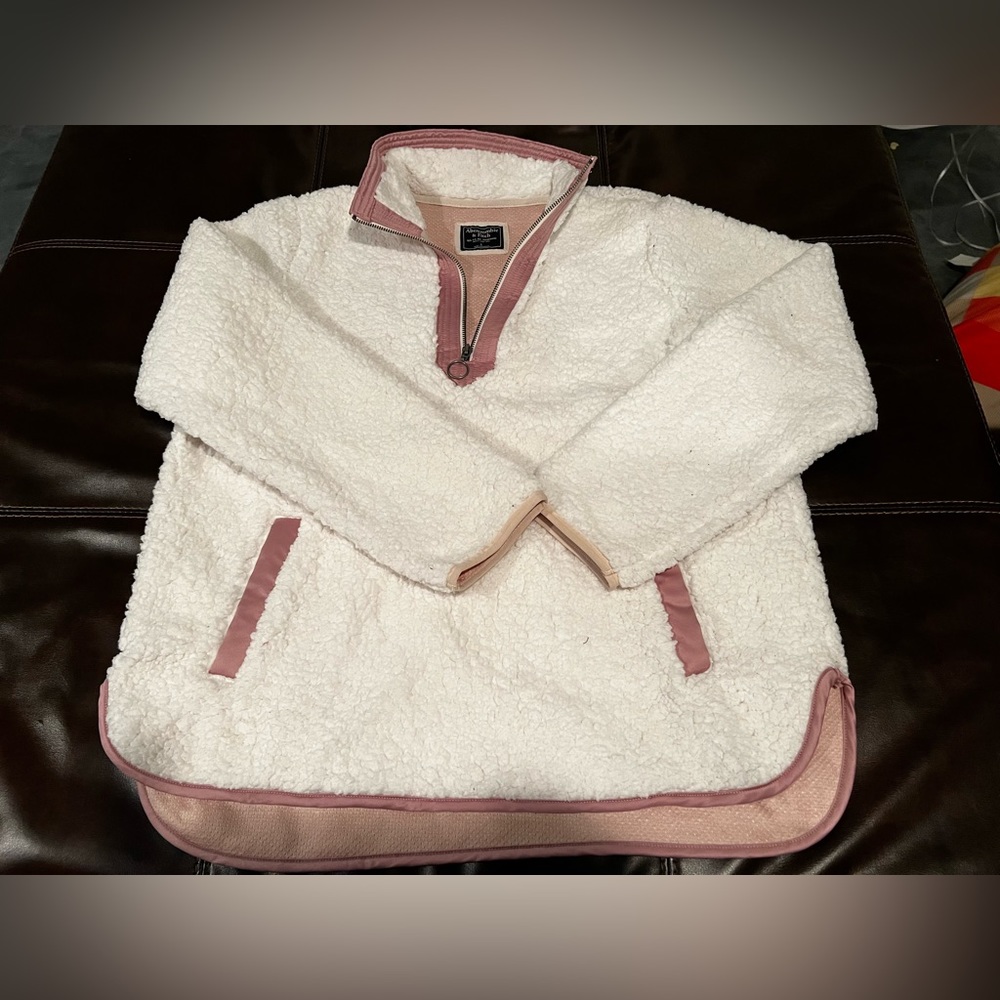 Abercrombie and Fitch Sherpa Quarter Zipper